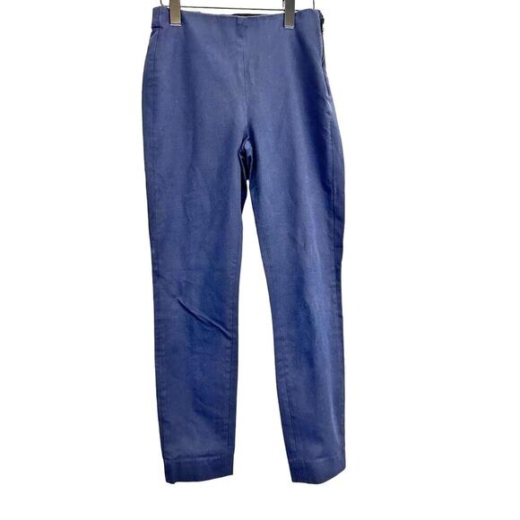 EVERLANE‎ Women's Side Zip Navy Blue Pull OnTapered Slim Fit Pants Sz 4 - Picture 2 of 4